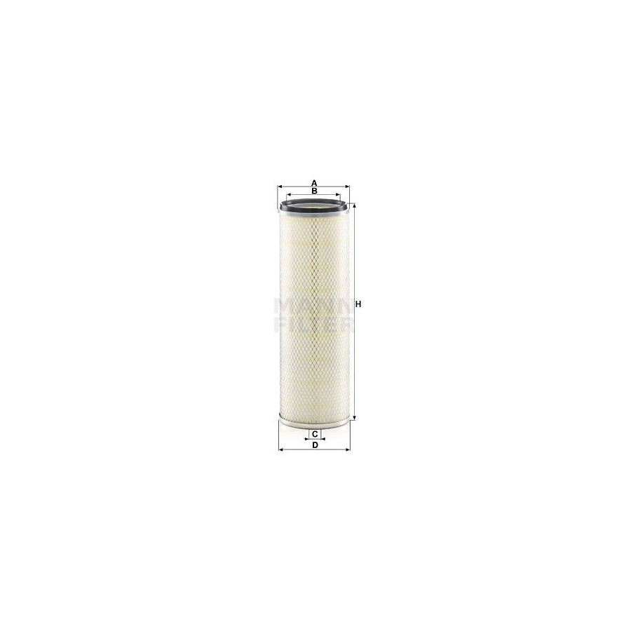 MANN-FILTER H 1053/2 n Oil Filter with seal, Filter Insert