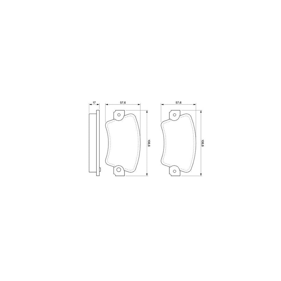 Bosch 0986464881 Brake Pad Set BP658