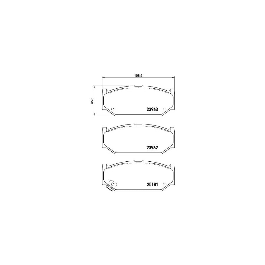 Hella 8DB 355 015 751 Brake Pad Set With Acoustic Wear Warning