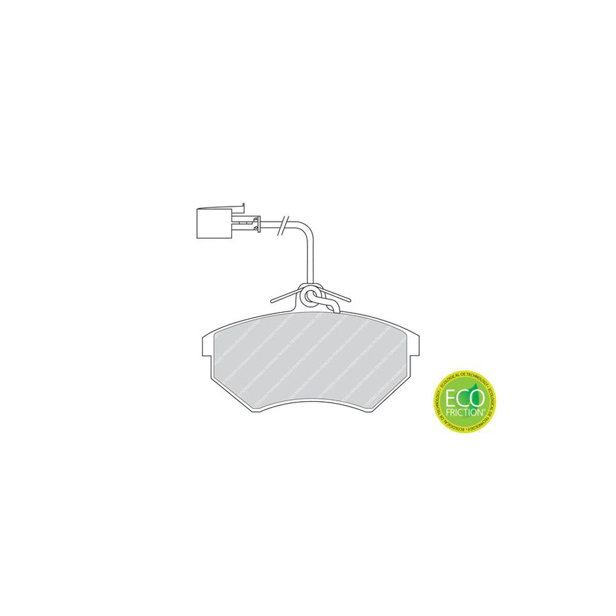 Ferodo Sl Fsl524 Brake Pad Set Incl Wear Warning Contact