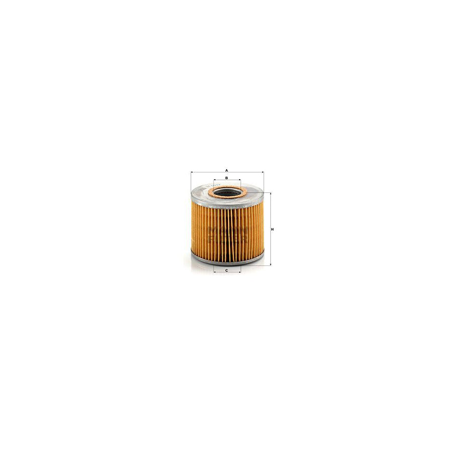 MANN-FILTER H 1017 n Oil Filter with seal, Filter Insert