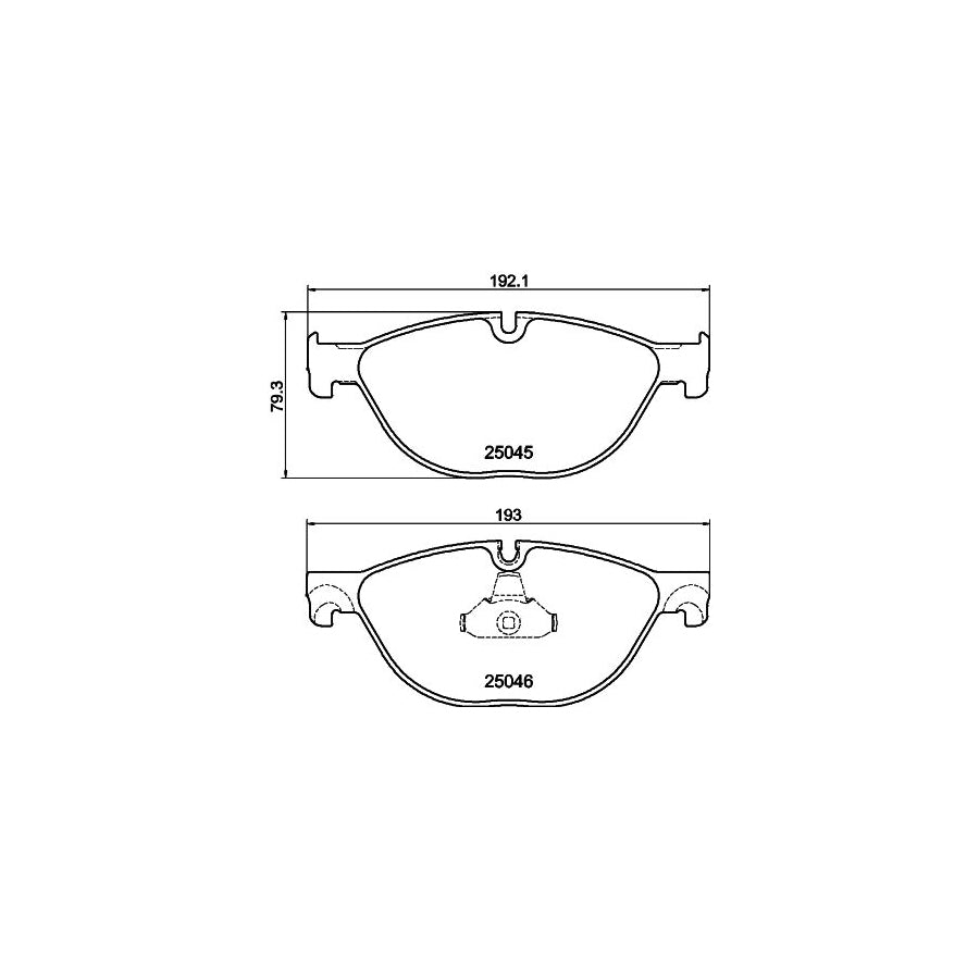 Hella 8DB 355 015 251 Brake Pad Set Prepared For Wear Indicator