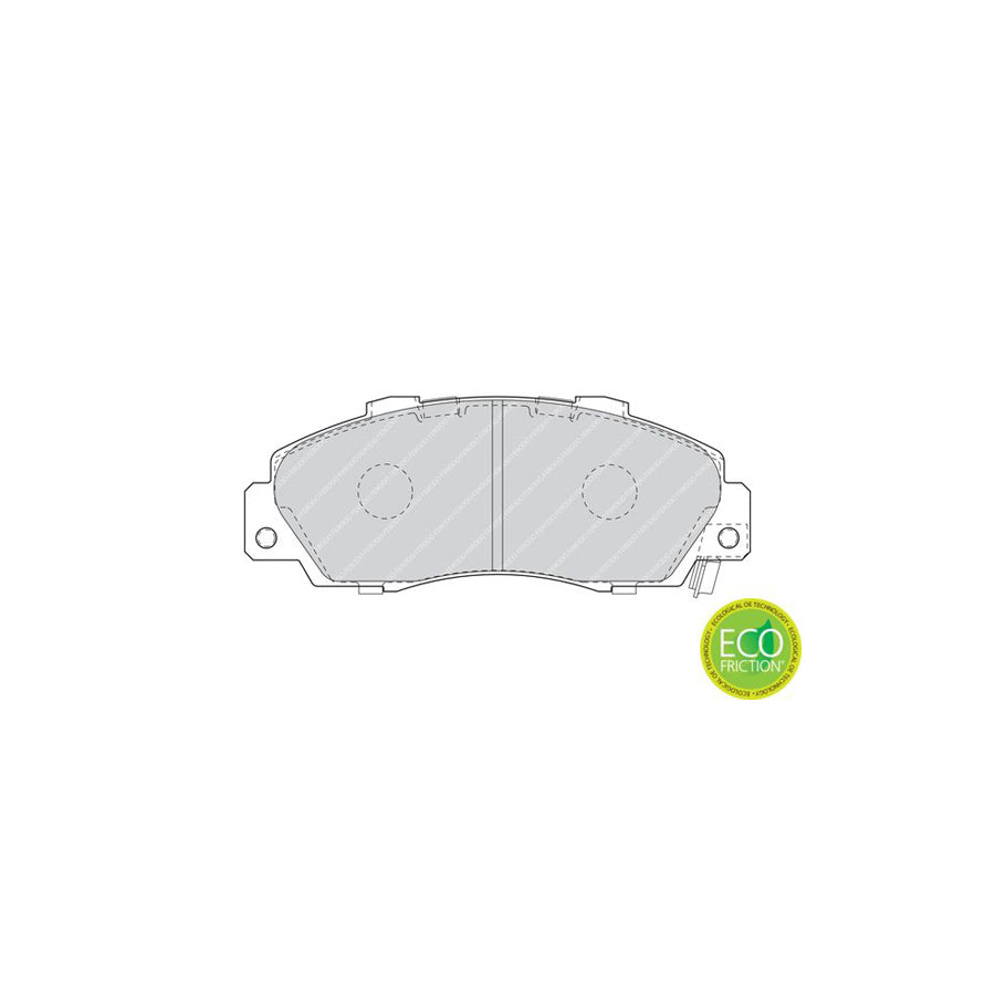 Ferodo Premier Eco Friction Fdb1505 Brake Pad Set With Acoustic Wear Warning Without Accessories