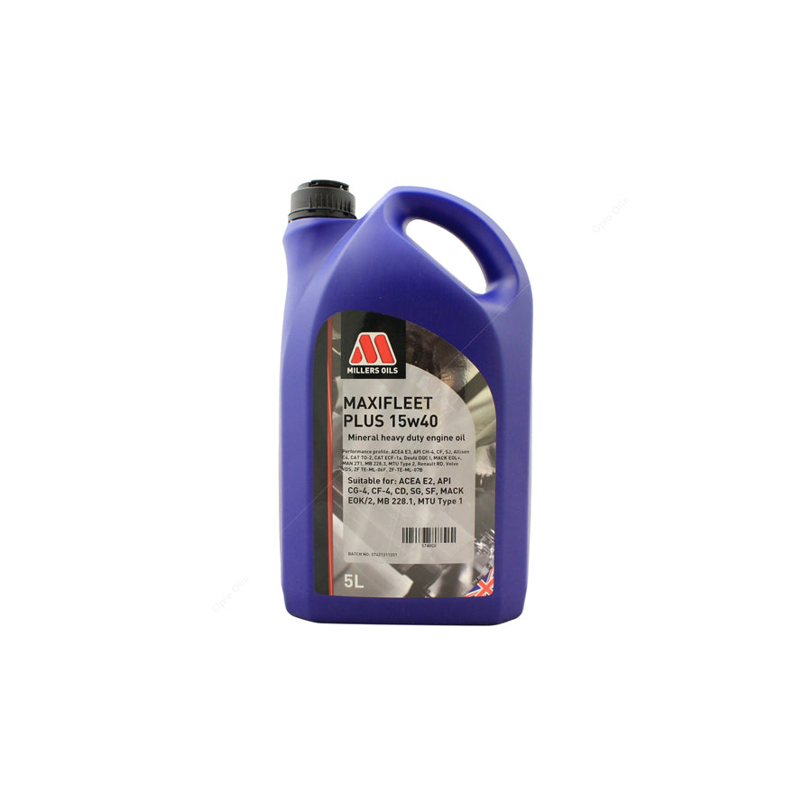 Millers Oils Maxifleet Plus 15w-40 Mineral Engine Oil 5l