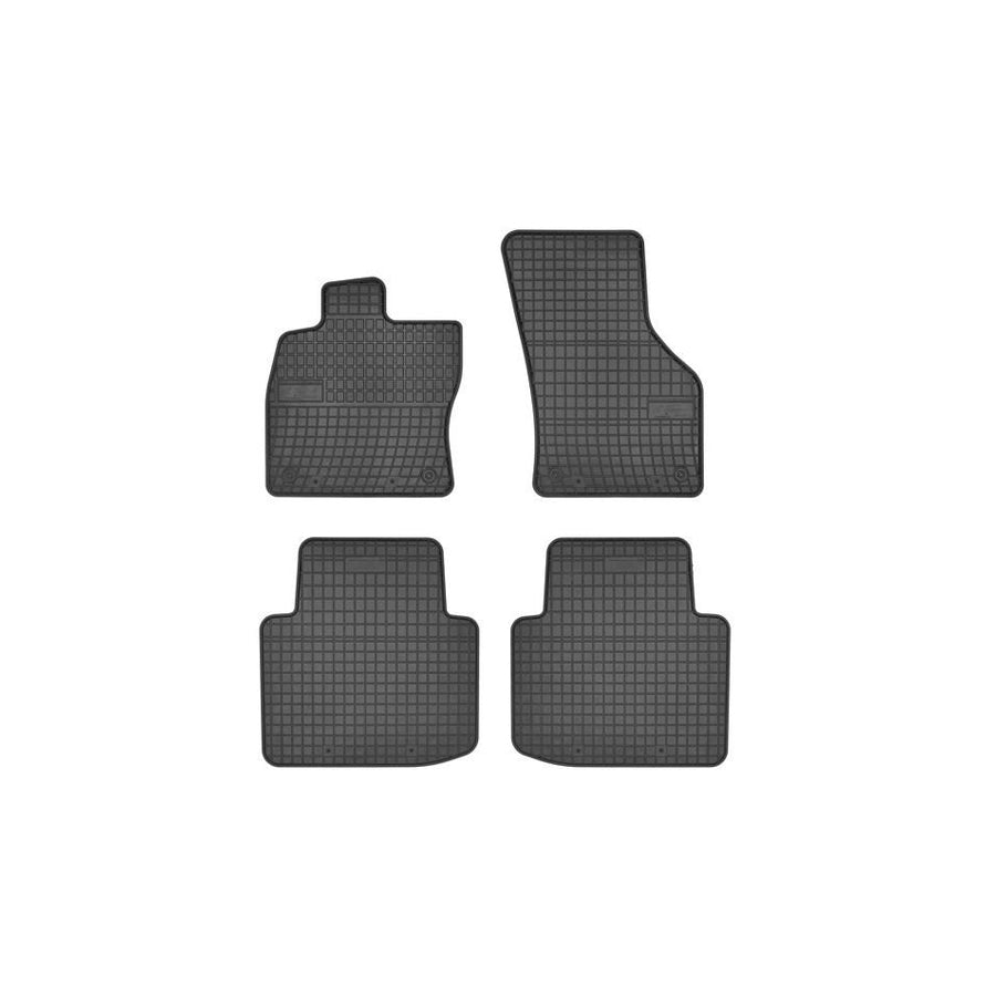 FROGUM Tailored 546535 Floor mat set for SKODA Superb III Hatchback (3V3) Elastomer, Front and Rear, Quantity: 4, Black, (LHD)