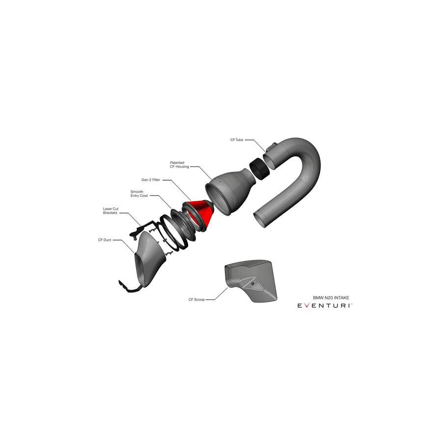 Eventuri BMW N20 Carbon Intake (125i, 220i, 320i & 328i)