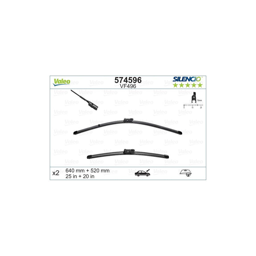 Valeo 574596 Wiper Blade | Duco Car Parts UK Car Parts