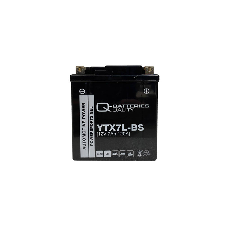 Q-Batteries Motorcycle Battery YTX7LBS Gel 50614 12V 7Ah 120A