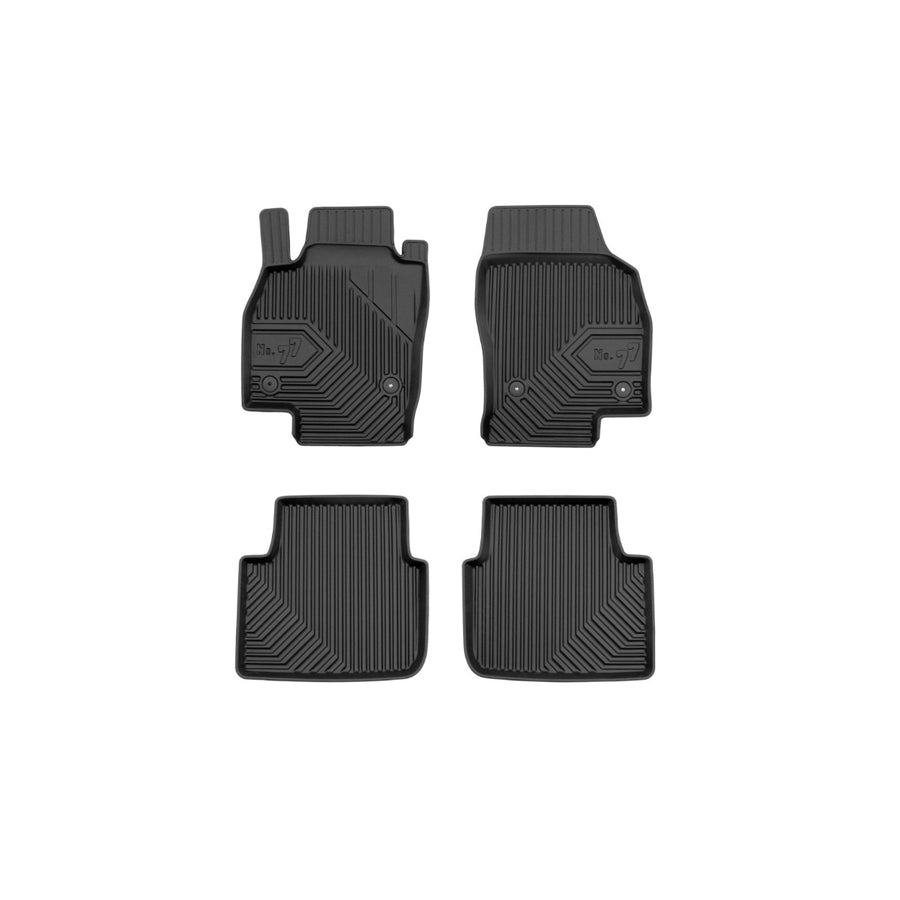 FROGUM Tailored, No.77 77408906 Floor mat set for SKODA Scala Hatchback Elastomer, Front and Rear, Quantity: 4, Black, (LHD)