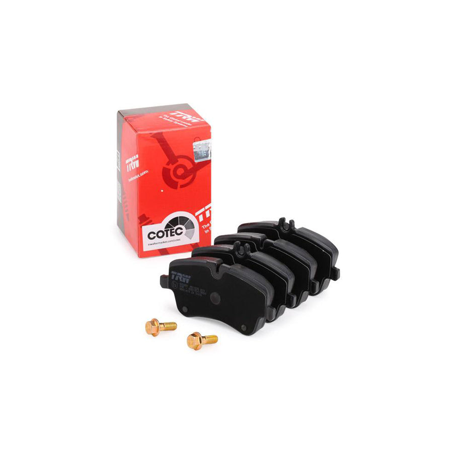 TRW Cotec Gdb1413 Brake Pad Set Prepared For Wear Indicator With Brake Caliper Screws With Accessories