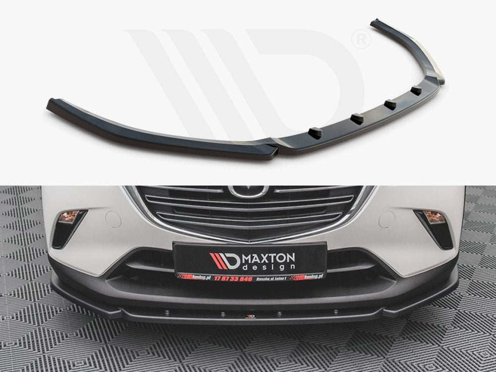 Maxton Design MA-CX-3-1F-FD1T Front Splitter V2 Mazda CX-3 (2015-) | Duco Car Parts UK Car Parts