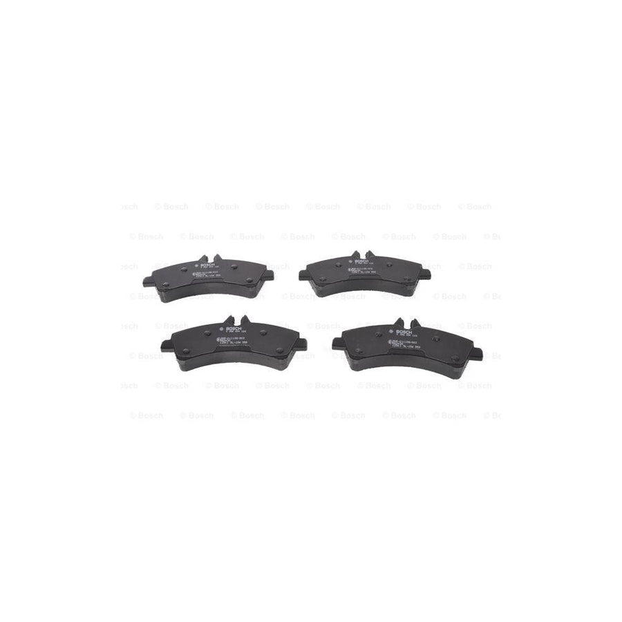 Bosch 0986494122 Brake Pad Set With Anti Squeak Plate With Mounting Manual BP1032