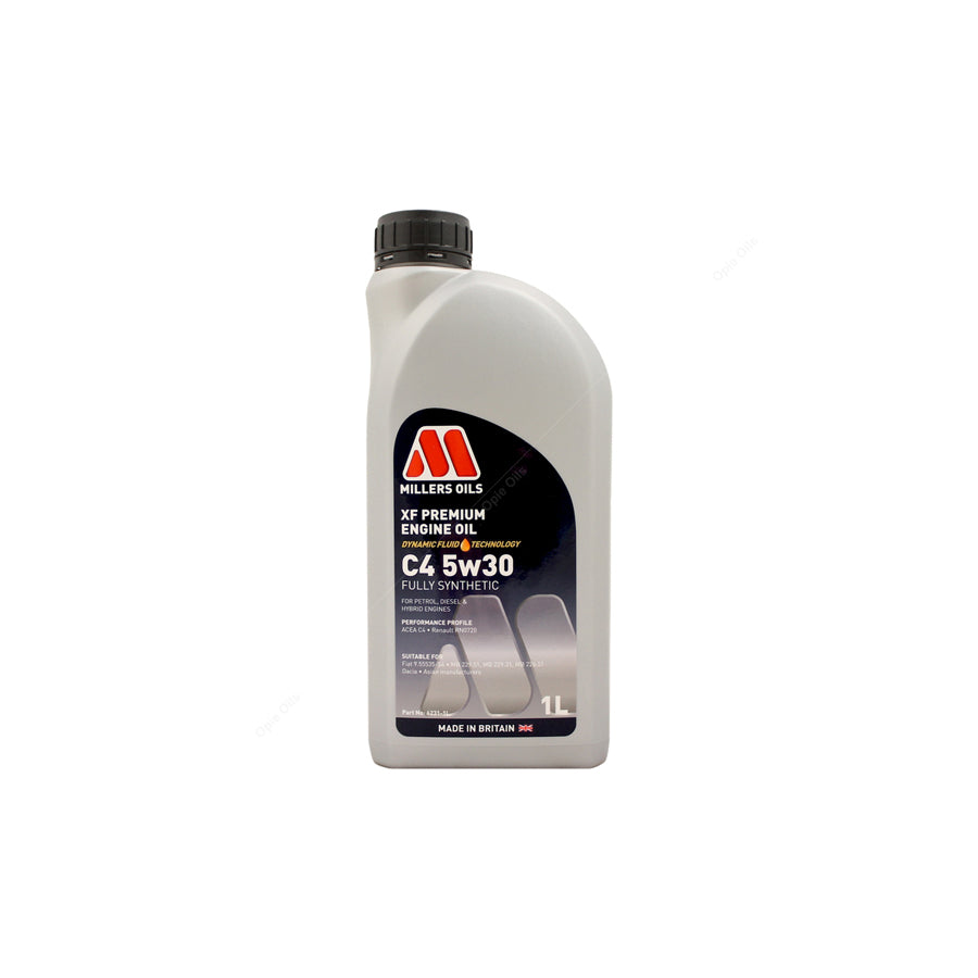 Millers Oils XF Premium C4 5W-30 Fully Synthetic Engine Oil 1l