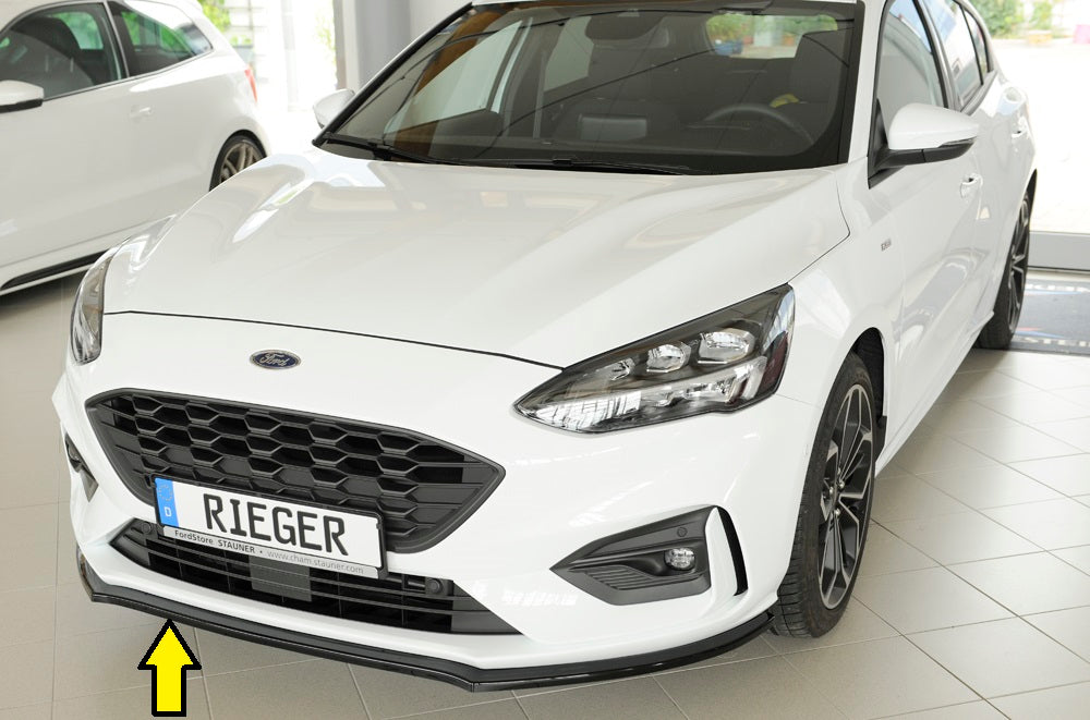 Rieger 00088190 Ford DEH Focus 4 Front Splitter (Inc. Focus 4 ST) - Glossy Black