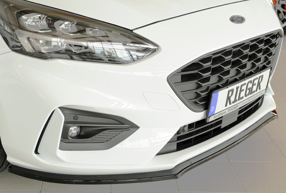 Rieger 00088190 Ford DEH Focus 4 Front Splitter (Inc. Focus 4 ST) - Glossy Black
