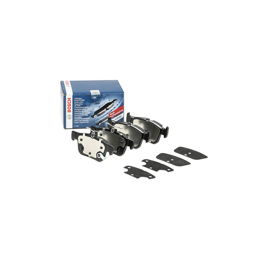 Bosch 0986494839 Brake Pad Set With Acoustic Wear Warning With Anti Squeak Plate BP2013