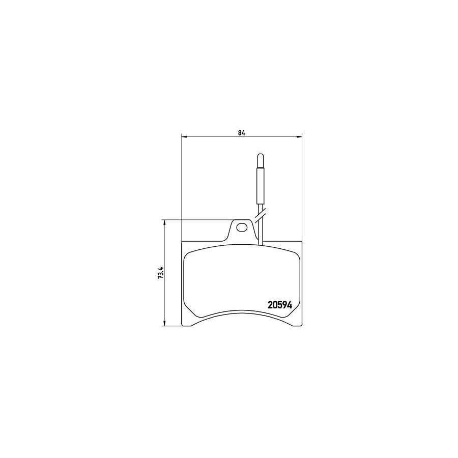 Brembo P 61 007 Brake Pad Set