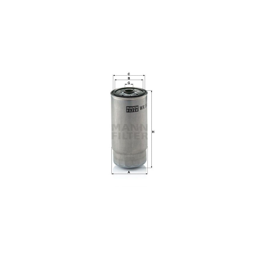 MANN-FILTER WK 845/7 Fuel filter for BMW 7 (E38) Spin-on Filter