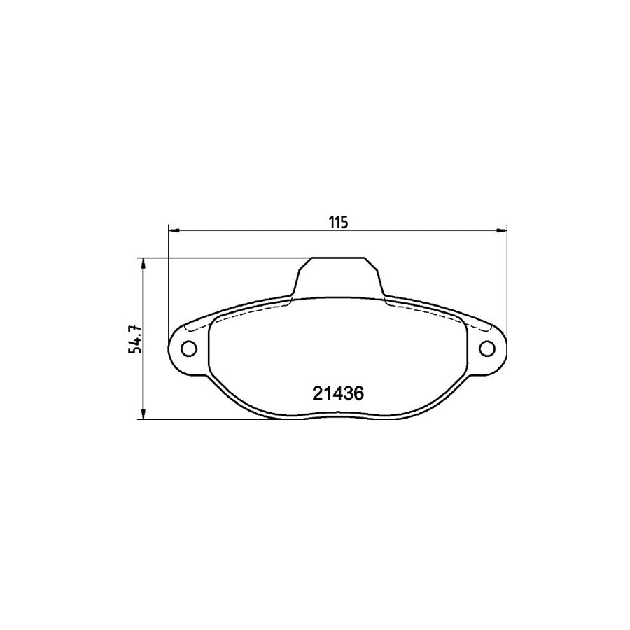 Hella 8DB 355 019 161 Brake Pad Set Not Prepared For Wear Indicator