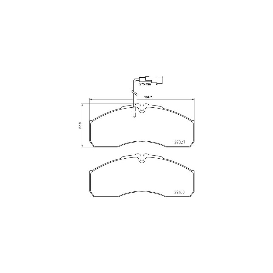 Hella 8DB 355 020 711 Brake Pad Set With Integrated Wear Warning Contact With Accessories