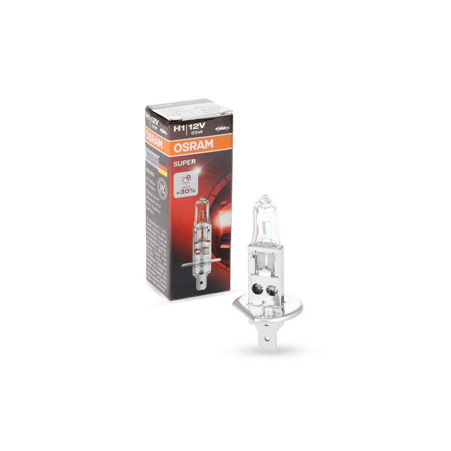 OSRAM SUPER 64150SUP Bulb, spotlight H1 12V 55W P14,5s 3200K Halogen