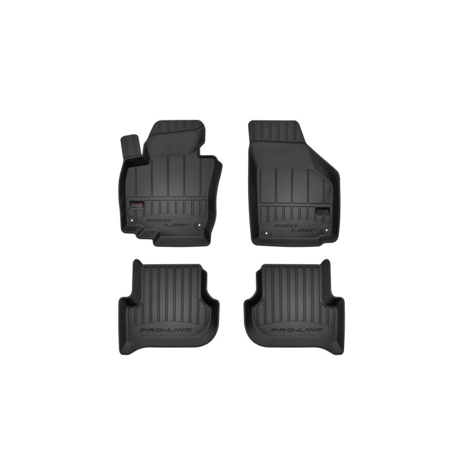 FROGUM 3D407329 Floor mat set for SKODA Yeti (5L) Elastomer, Front and Rear, Quantity: 4, Black