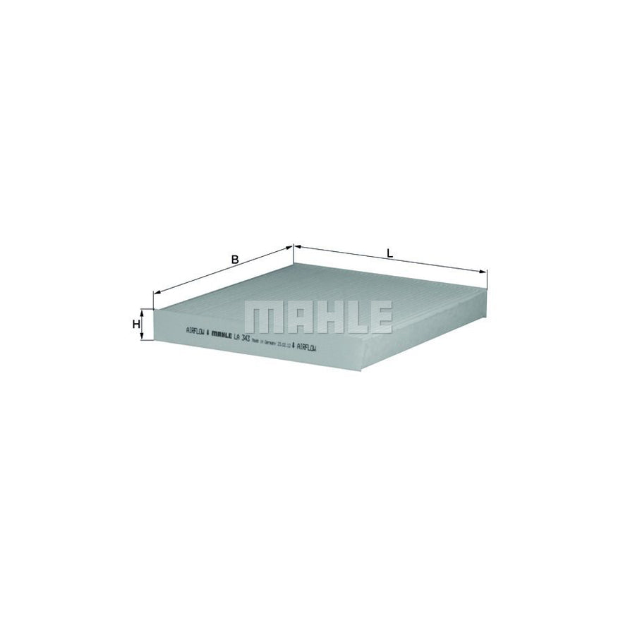 MAHLE ORIGINAL LA 343 Pollen filter Particulate Filter