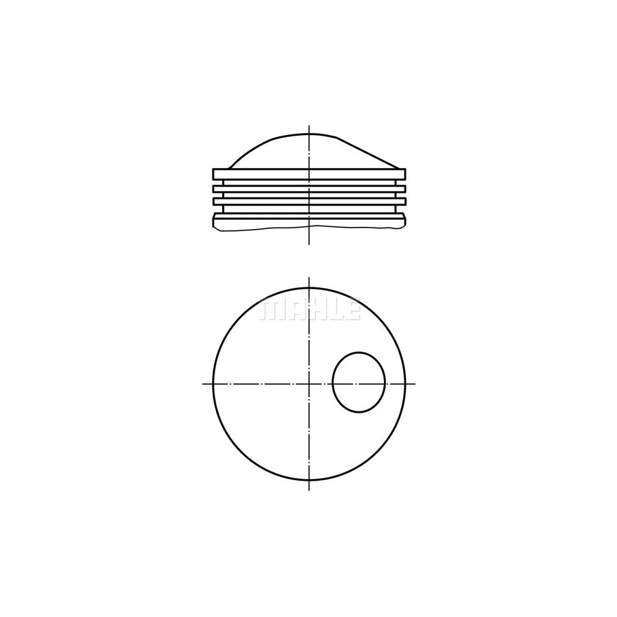 MAHLE ORIGINAL 503 26 00 Piston 80 mm, without cooling duct