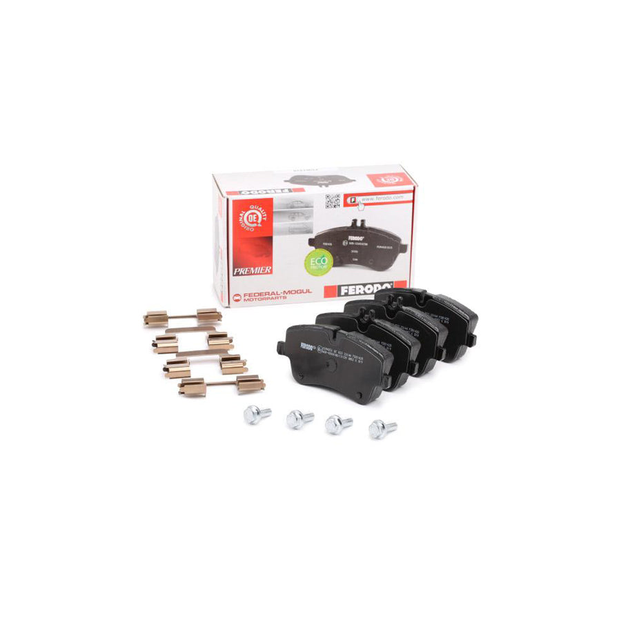 Ferodo Premier Eco Friction Fdb1428 Brake Pad Set Prepared For Wear Indicator With Bracket With Brake Caliper Screws With Accessories