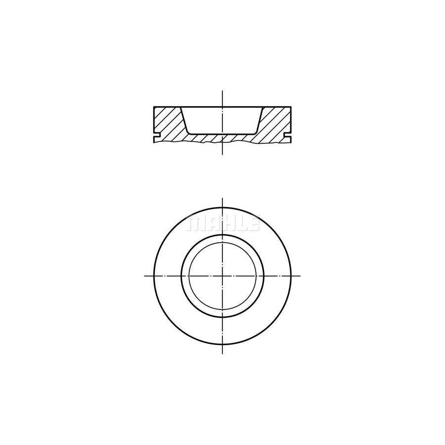MAHLE ORIGINAL 029 99 01 Piston for VW Polo II Coupe (86C, 80) 75,51 mm
