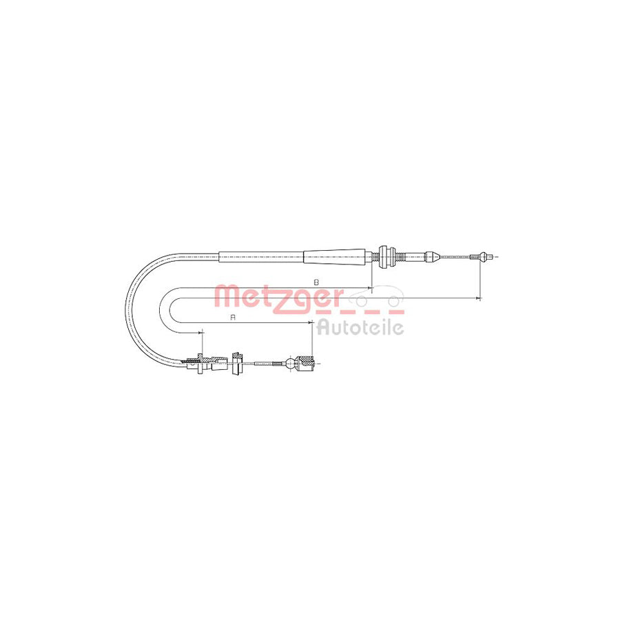METZGER 10.0862 Throttle Cable | Duco Car Parts UK Car Parts