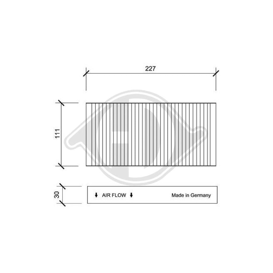 Diederichs Dci0088S Pollen Filter | Duco Car Parts UK Car Parts