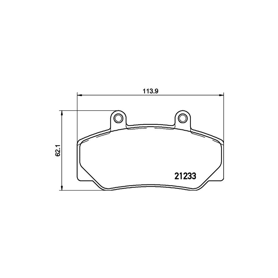 Hella 8DB 355 019 031 Brake Pad Set Not Prepared For Wear Indicator With Accessories