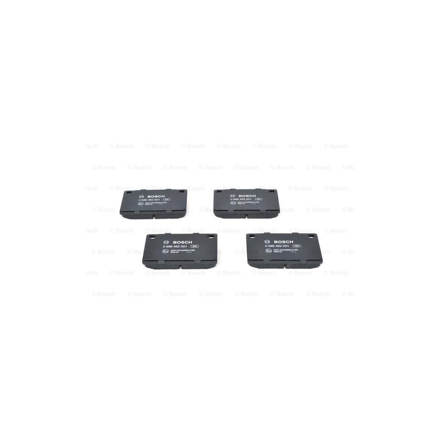 Bosch 0986462001 Brake Pad Set With Anti Squeak Plate With Mounting Manual BP619