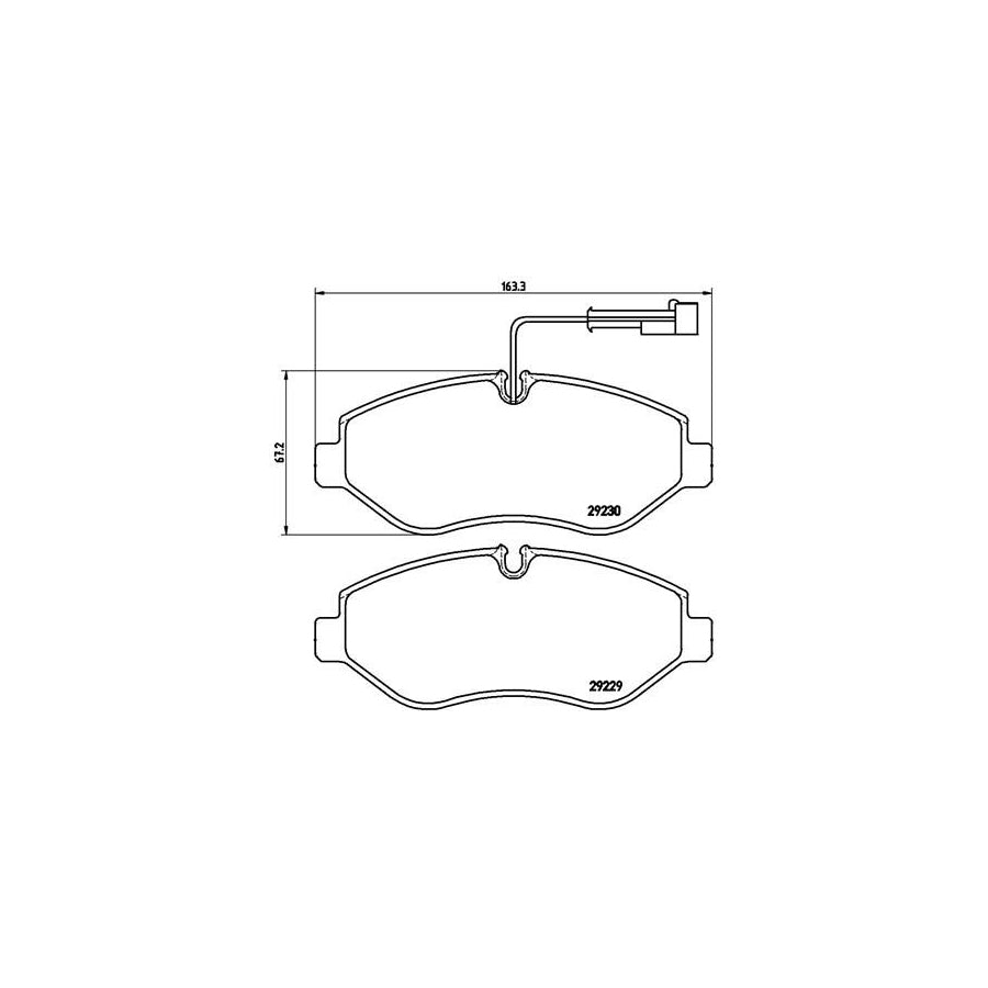 Brembo P 56 066 Brake Pad Set With Brake Caliper Screws