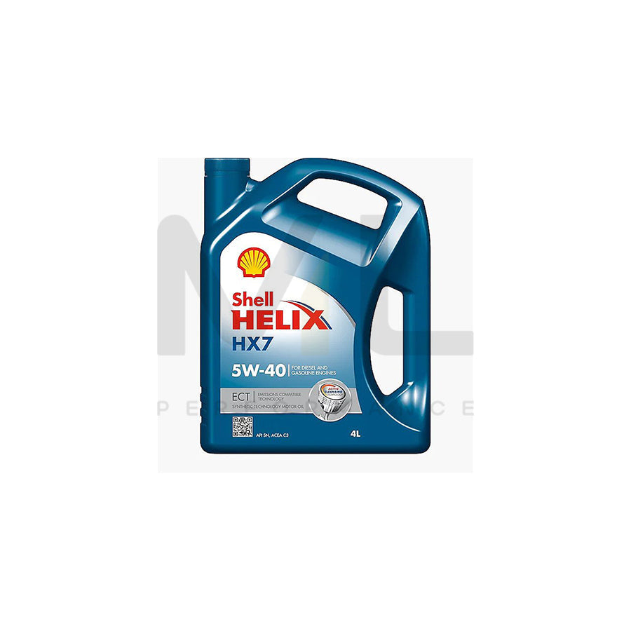 Shell Helix HX7 ECT C3 Engine Oil - 5W-40 - 4Ltr Engine Oil Duco Car Parts UK ML Car Parts