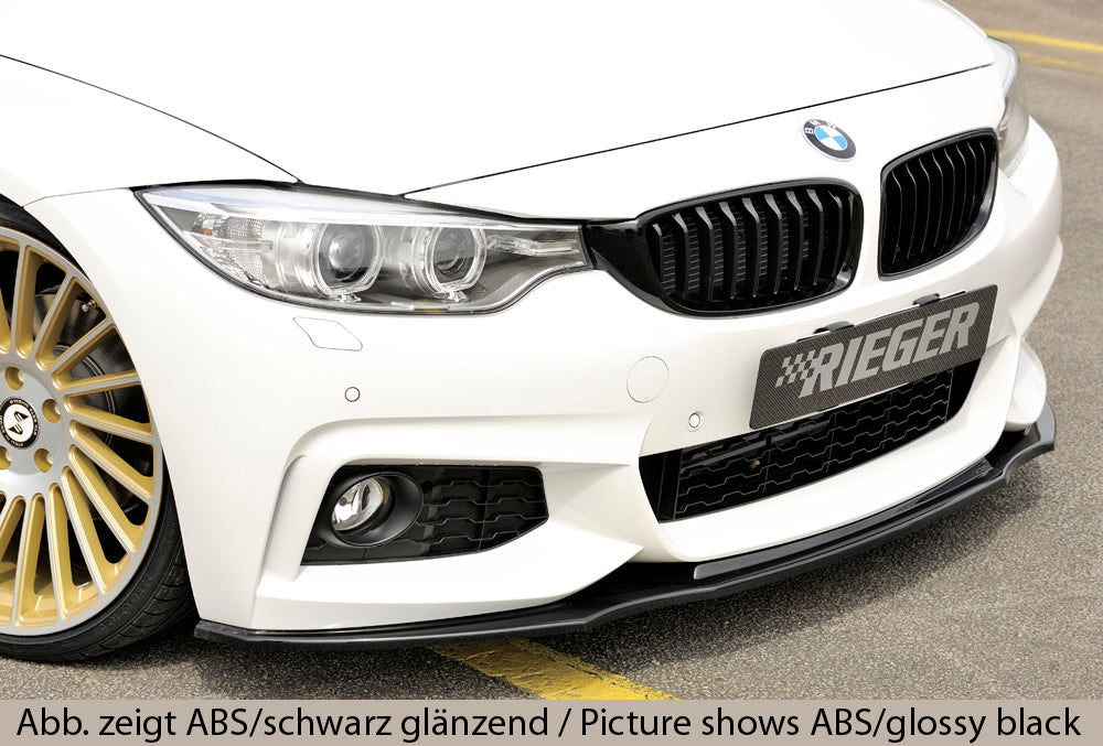 Rieger 00099238 BMW 4 Series F32 F33 F36 Front Splitter - Carbon-Look