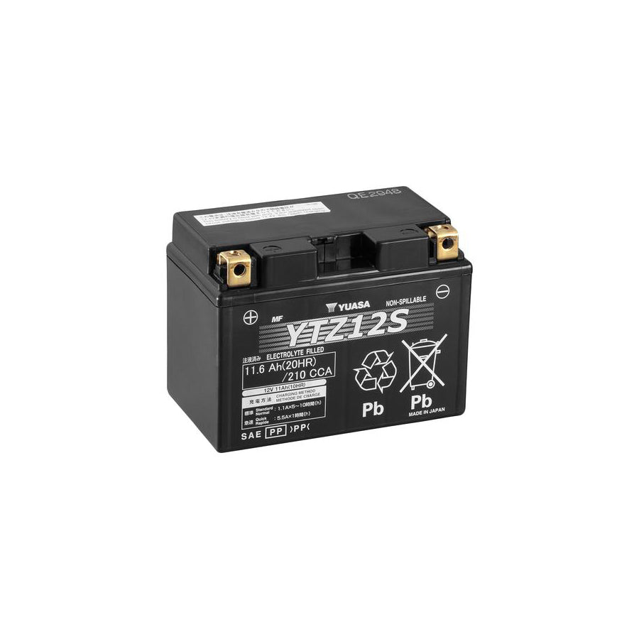 Yuasa YTZ12S 12V High Performance Maintenance Free Motorbike & Motorcycle Battery