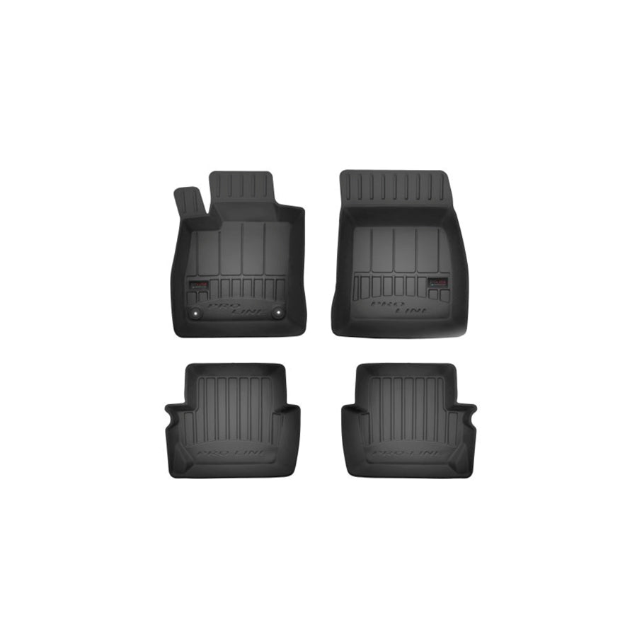 FROGUM 3D407237 Floor mat set for FORD Fiesta Mk7 Hatchback Elastomer, Front and Rear, Quantity: 4, Black