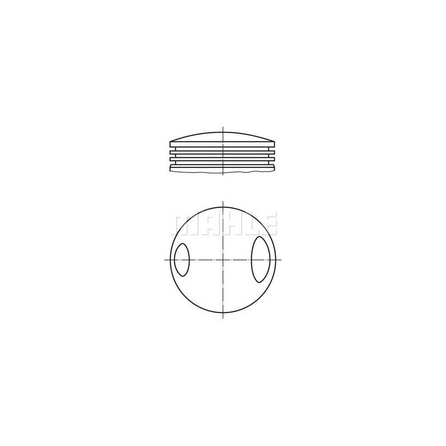 MAHLE ORIGINAL 063 29 00 Piston for ALFA ROMEO 155 (167) 84 mm, with piston rings