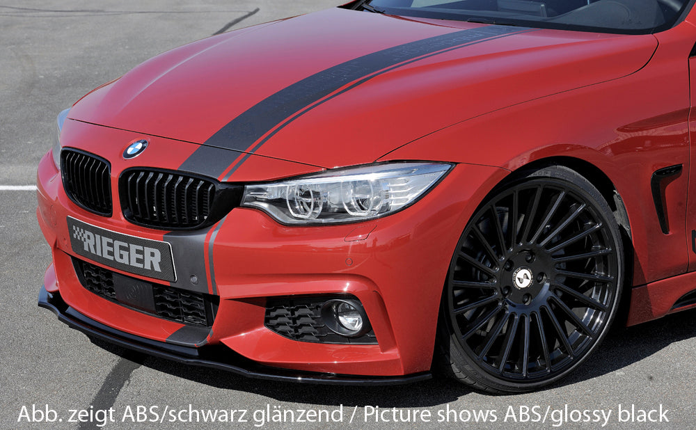 Rieger 00099238 BMW 4 Series F32 F33 F36 Front Splitter - Carbon-Look