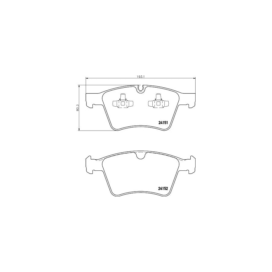 Hella 8DB 355 014 191 Brake Pad Set Prepared For Wear Indicator
