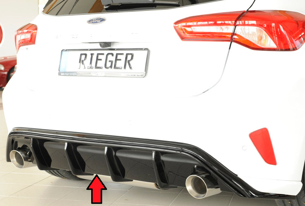 Rieger 00088194 Ford DEH Focus 4 Rear Diffuser (Inc. Focus 4 ST)