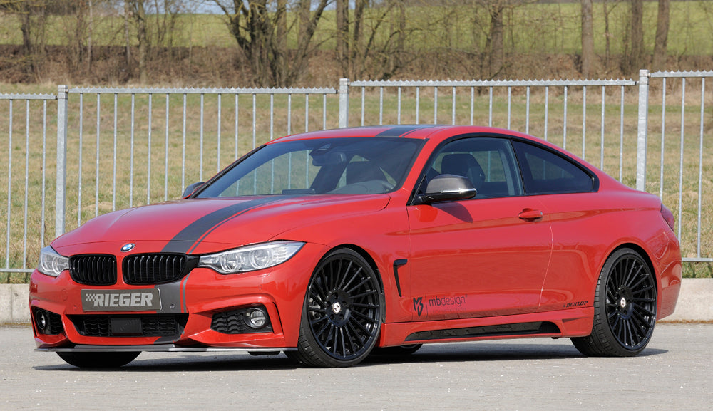 Rieger 00099238 BMW 4 Series F32 F33 F36 Front Splitter - Carbon-Look
