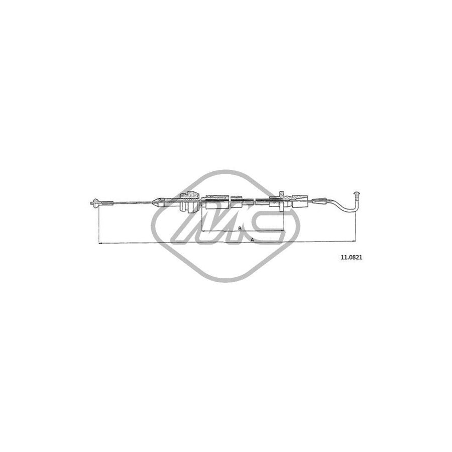 Metalcaucho 83827 Throttle Cable for VW PASSAT | Duco Car Parts UK Car Parts
