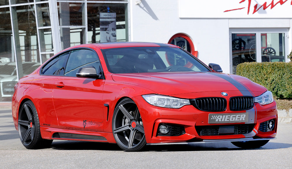 Rieger 00099238 BMW 4 Series F32 F33 F36 Front Splitter - Carbon-Look
