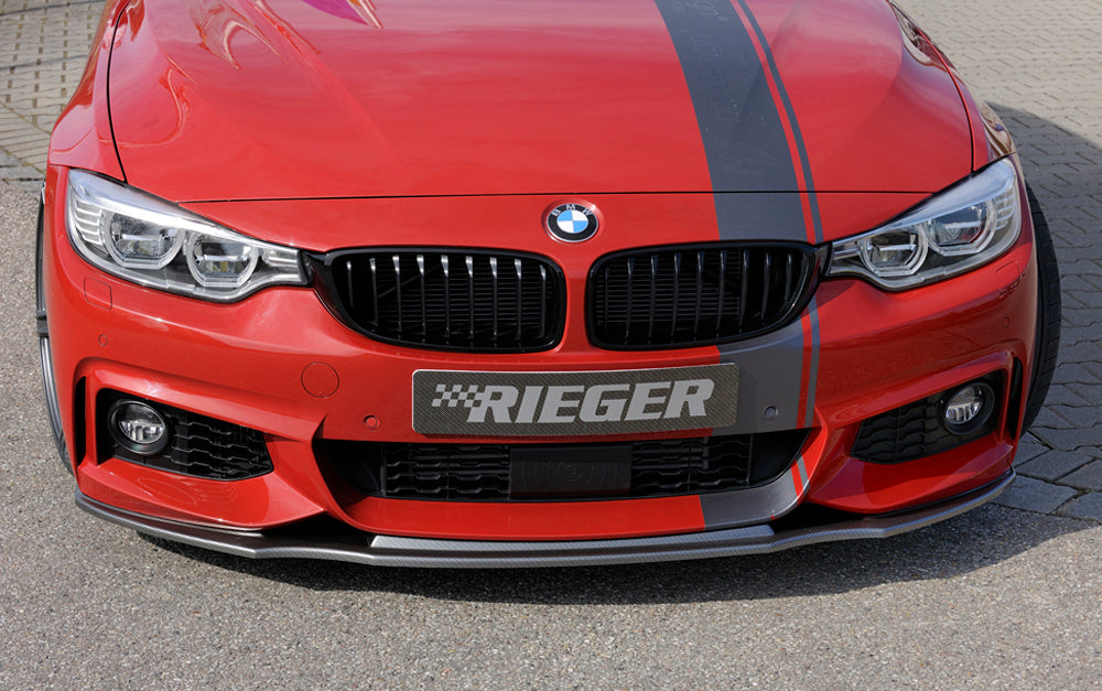 Rieger 00099238 BMW 4 Series F32 F33 F36 Front Splitter - Carbon-Look