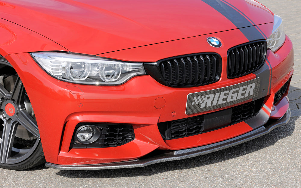 Rieger 00099238 BMW 4 Series F32 F33 F36 Front Splitter - Carbon-Look
