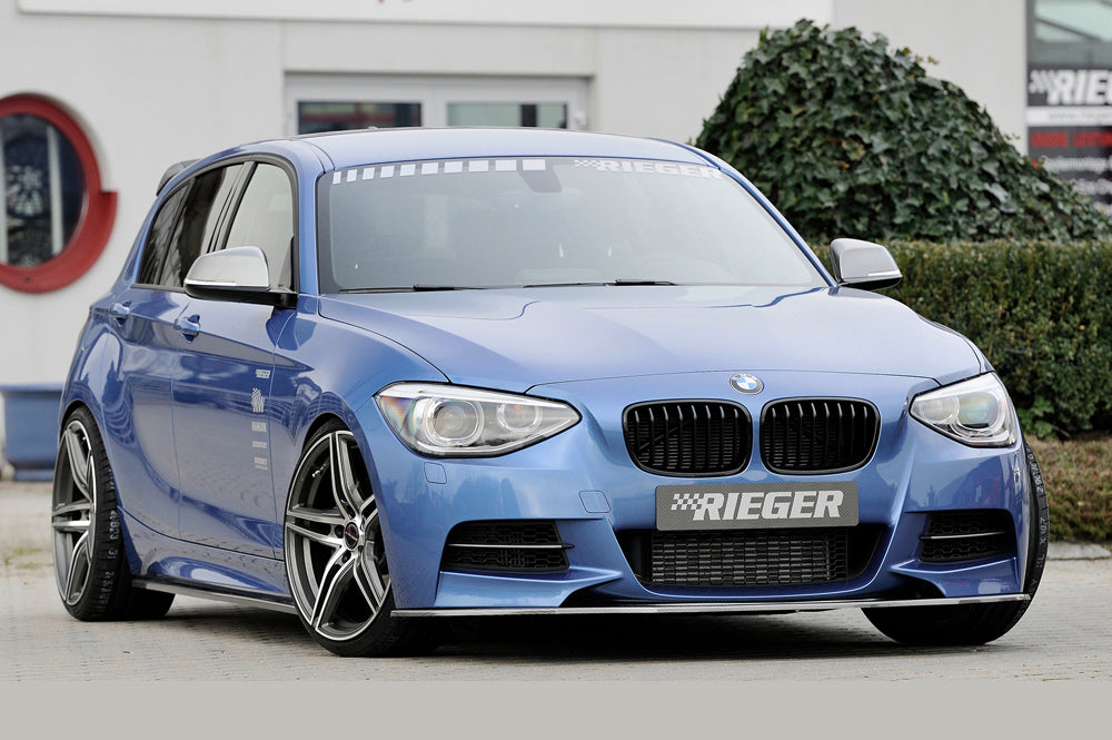 Rieger 00099233 BMW 1 Series F20 Right Side Skirt Splitter - Carbon-Look