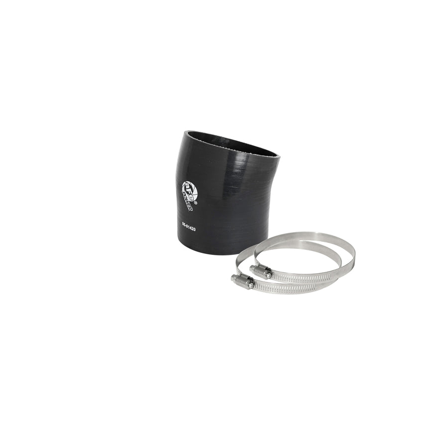 aFe 59-00082 (4-1/4 IN ID to 3-7/8 IN ID x 17 Deg.) Elbow Reducing Coupler - Black Replacement Coupling Kit | Duco Car Parts UK Car Parts